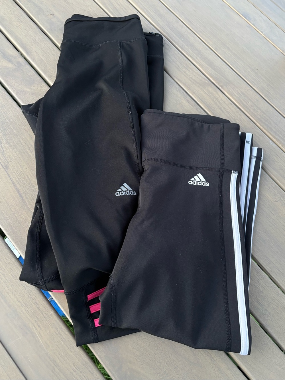Two weeks adidas women’s lBlack Athletic Leggings with Logo